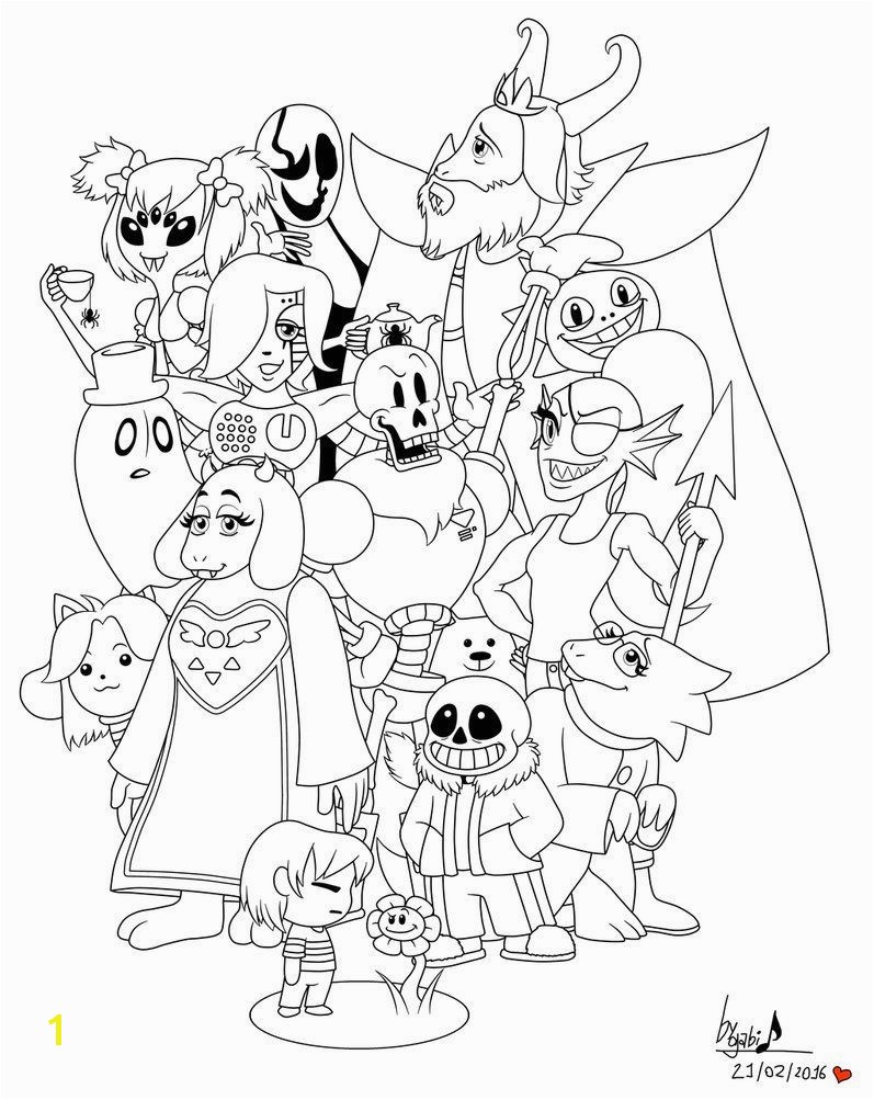 Undertale Coloring Pages Printable