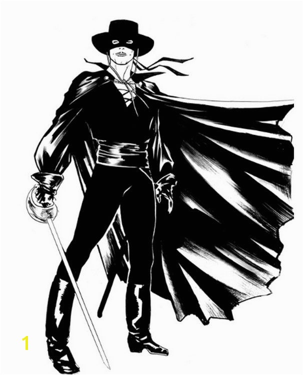Zoro Coloring Pages Coloring Page Zorro 1 Idée Baptªme Adrien Pinterest