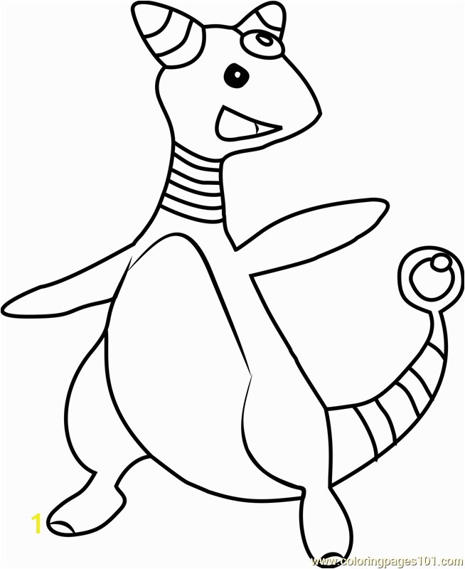 ampharos pokemon coloring page