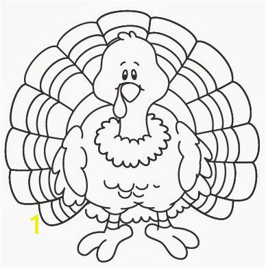 Turkey coloring page