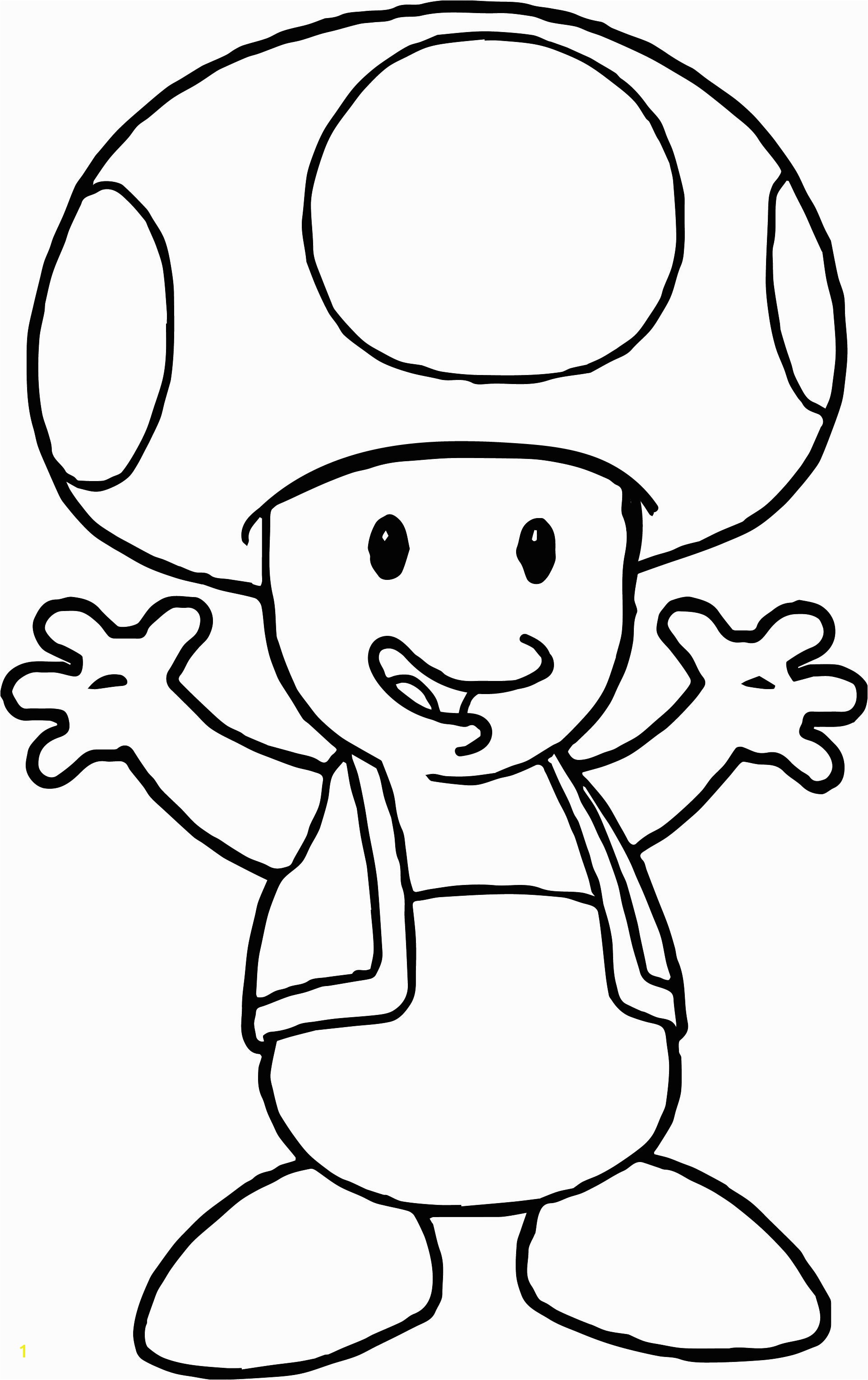 nintendo toad coloring pages