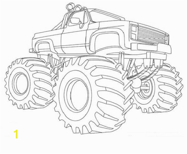 Coloring Book Pages Of Monster Trucks 28 Collection Of Easy Monster Truck Coloring Pages