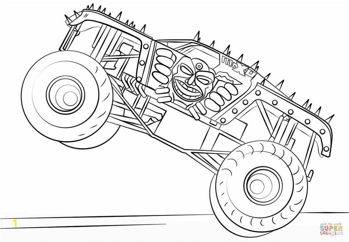 the Max D Monster Truck coloring pages