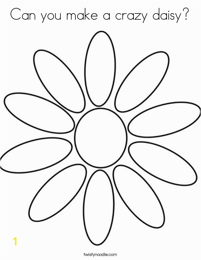 can you make a crazy daisy coloring page