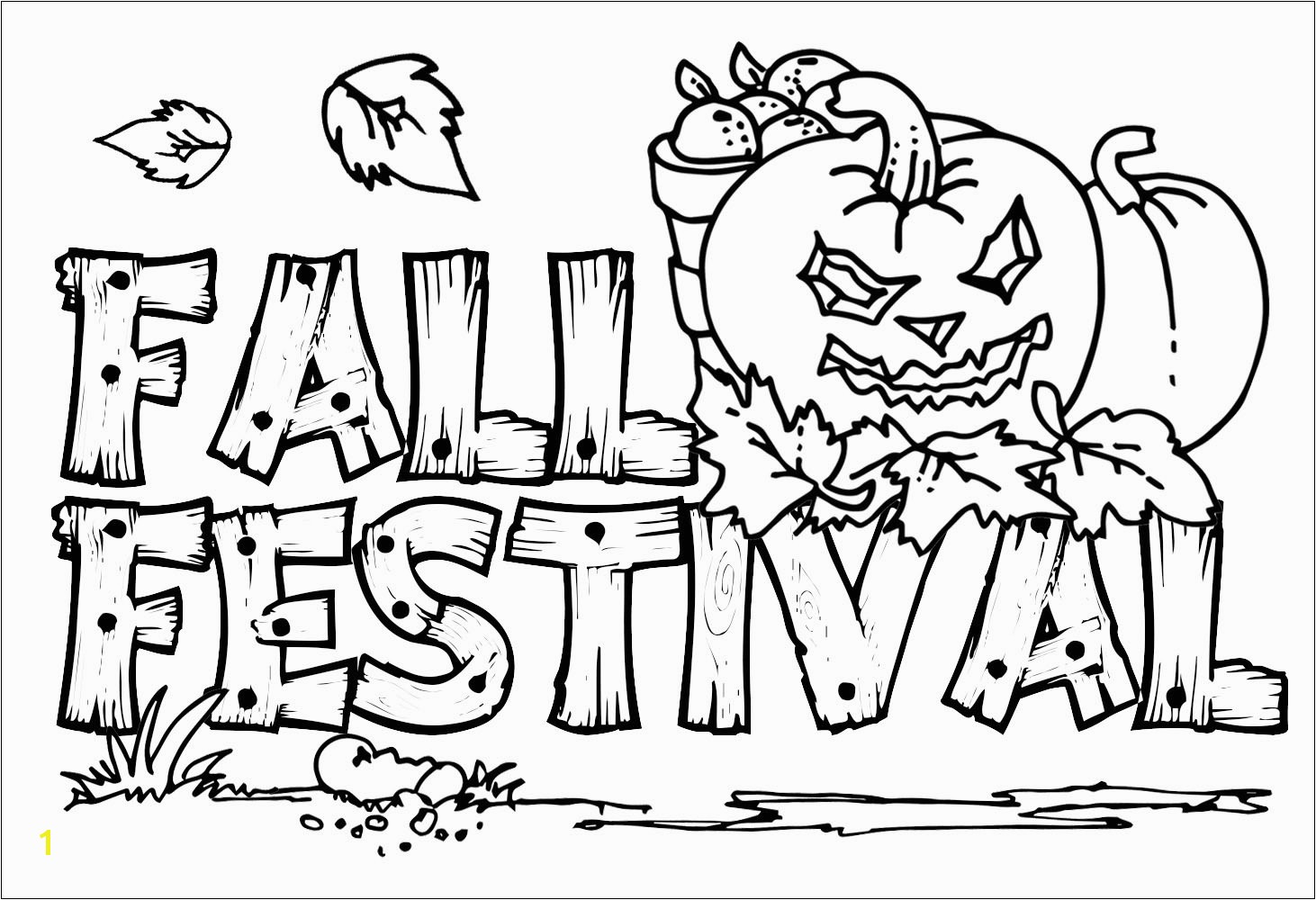 fall coloring pages