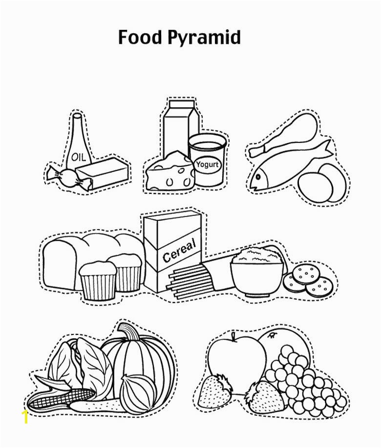 food pyramid coloring pages