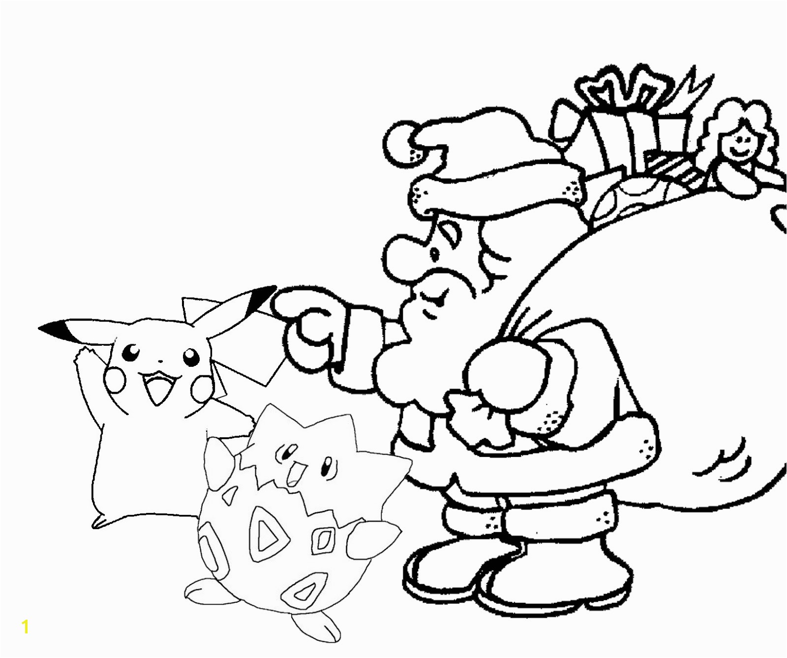 Free Pokemon Christmas Coloring Pages How to Draw Christmas Pokemon