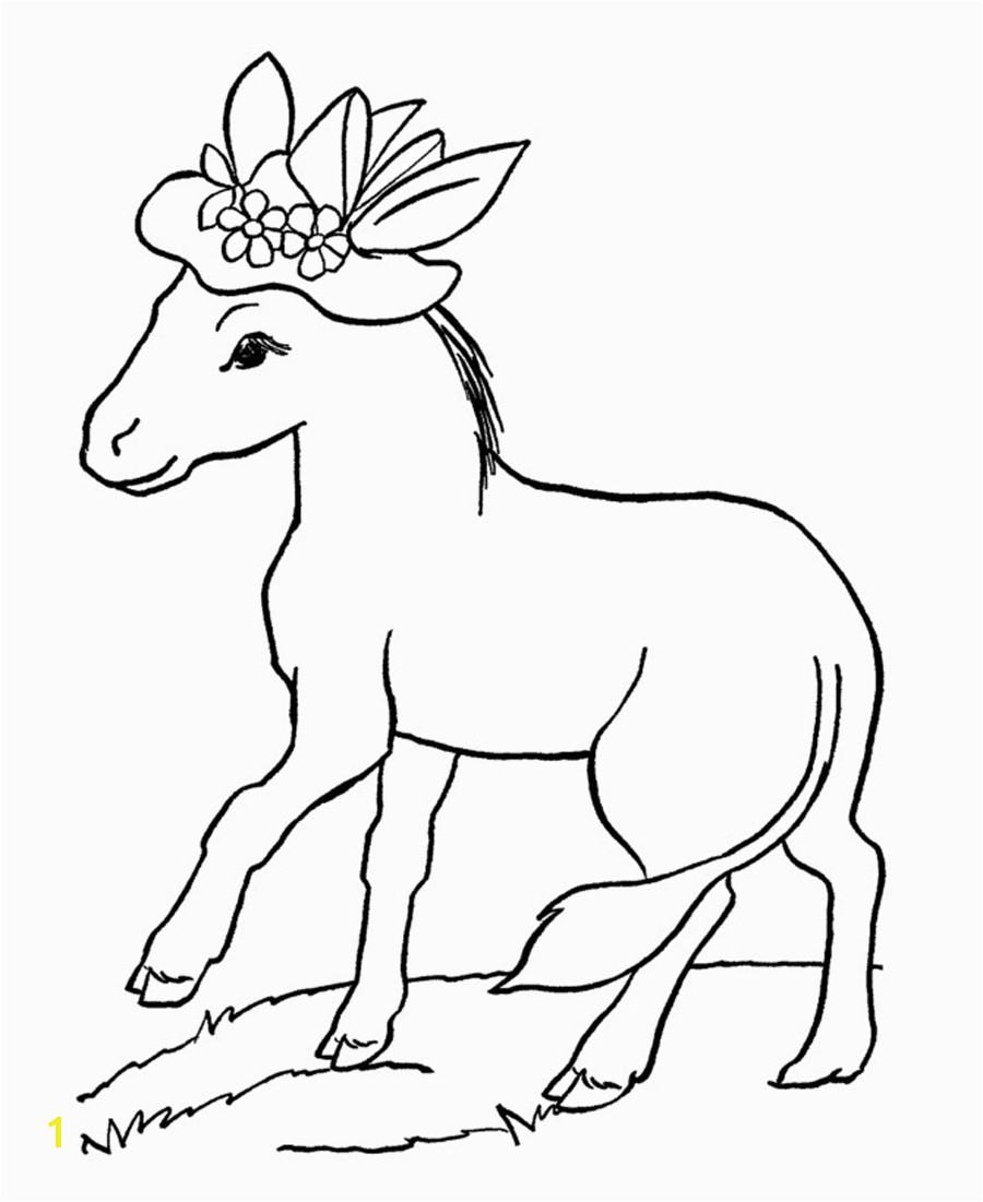 donkey coloring pages
