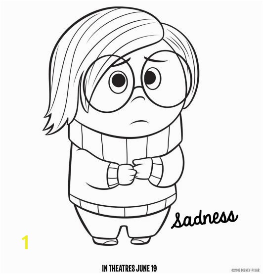 Inside Out Sadness Coloring Page 17 Free Inside Out Printable Activities Mrs Kathy King