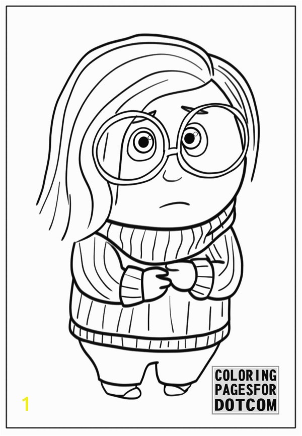 Inside Out Sadness Coloring Page | divyajanani.org