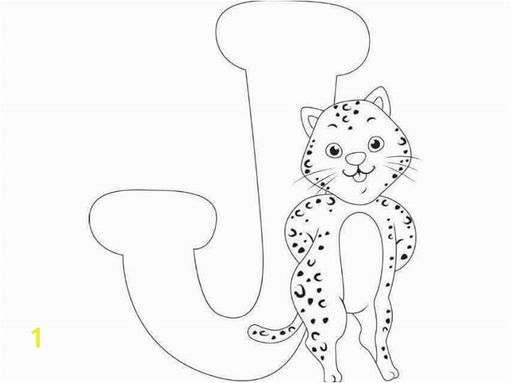 free printable letter j jaguar coloring pages for kids