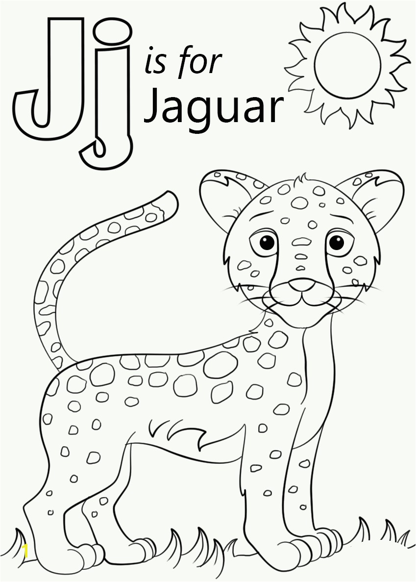 J is for Jaguar Coloring Page J is for Jaguar Coloring Pages