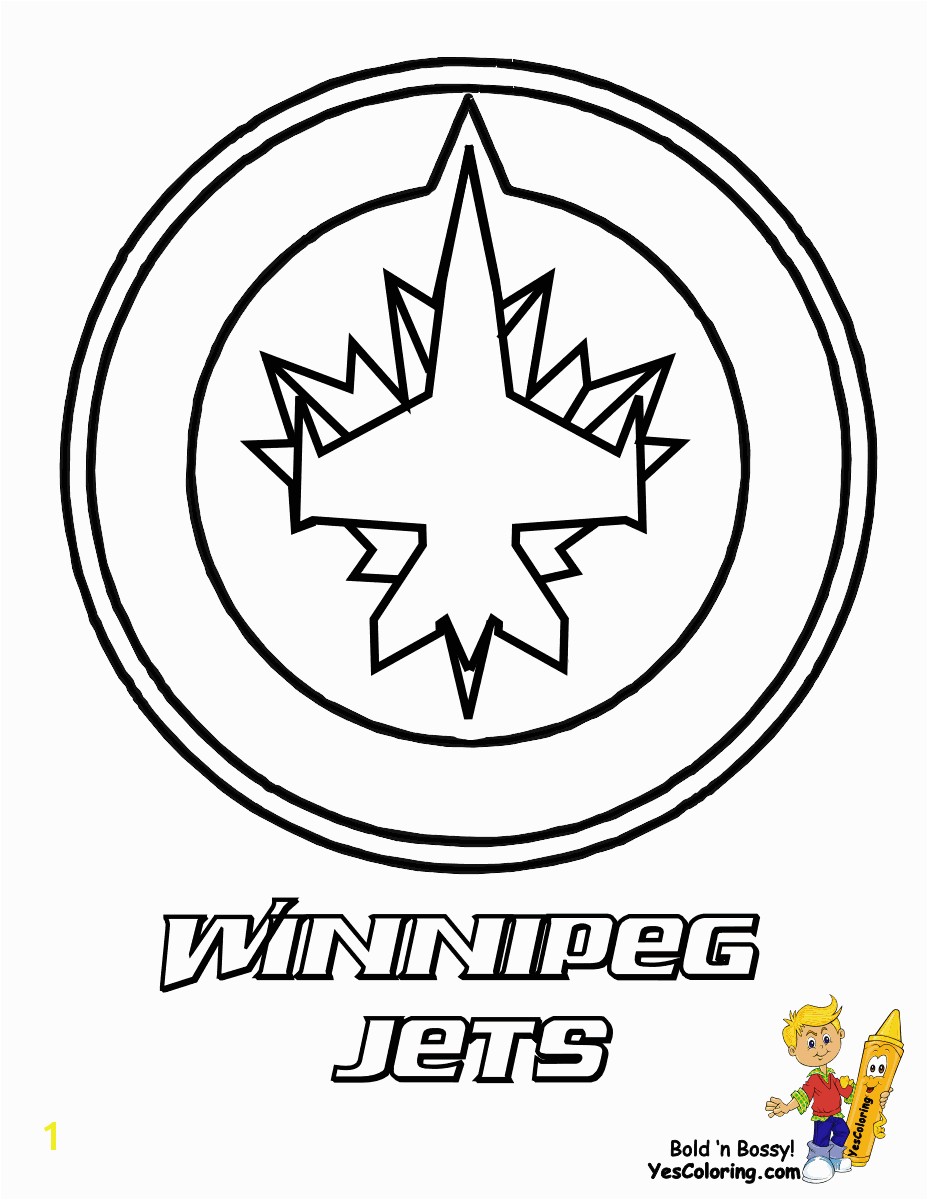 Winnipeg Jets Hockey Picture Needs a line through the centre of the plane & stem of the leaf and the top of the left leaf to the centre of the wing