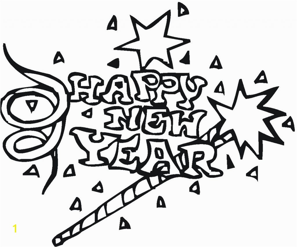 new years coloring pages