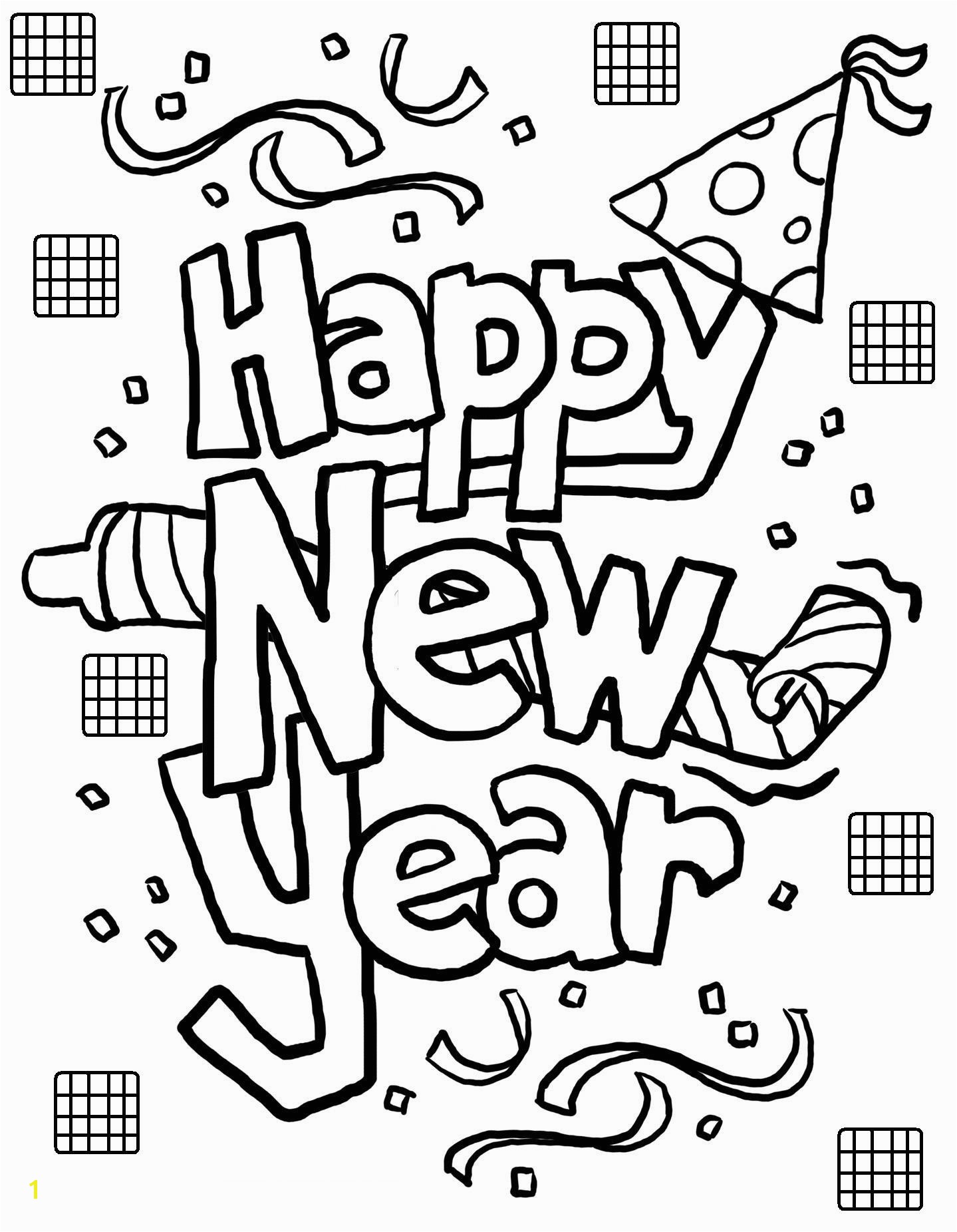 New Year Coloring Pages Free Printables Free Printable New Years Coloring Pages for Kids