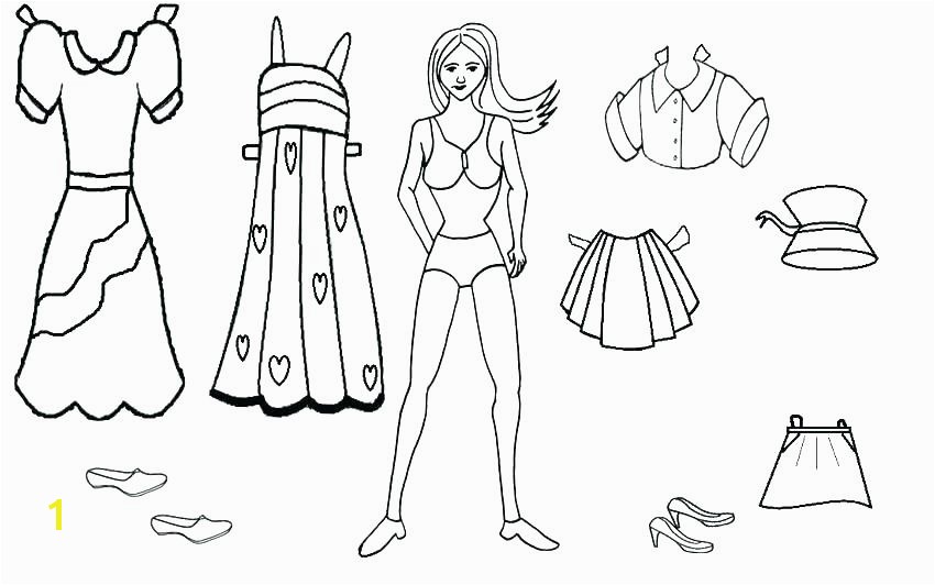 Paper Dolls Print Outs Coloring Pages