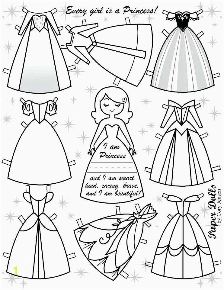 Coloring Pages for Kids Princess Paper Dolls Printable Inspirational Paper Doll Cut Out Template Print Out and Cut these Free