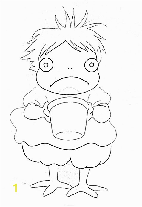 Nice Ideas Ponyo Printable Coloring Pages By Planetaryduality Was Watching