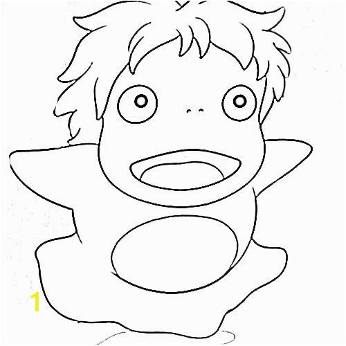 Ponyo coloring pages