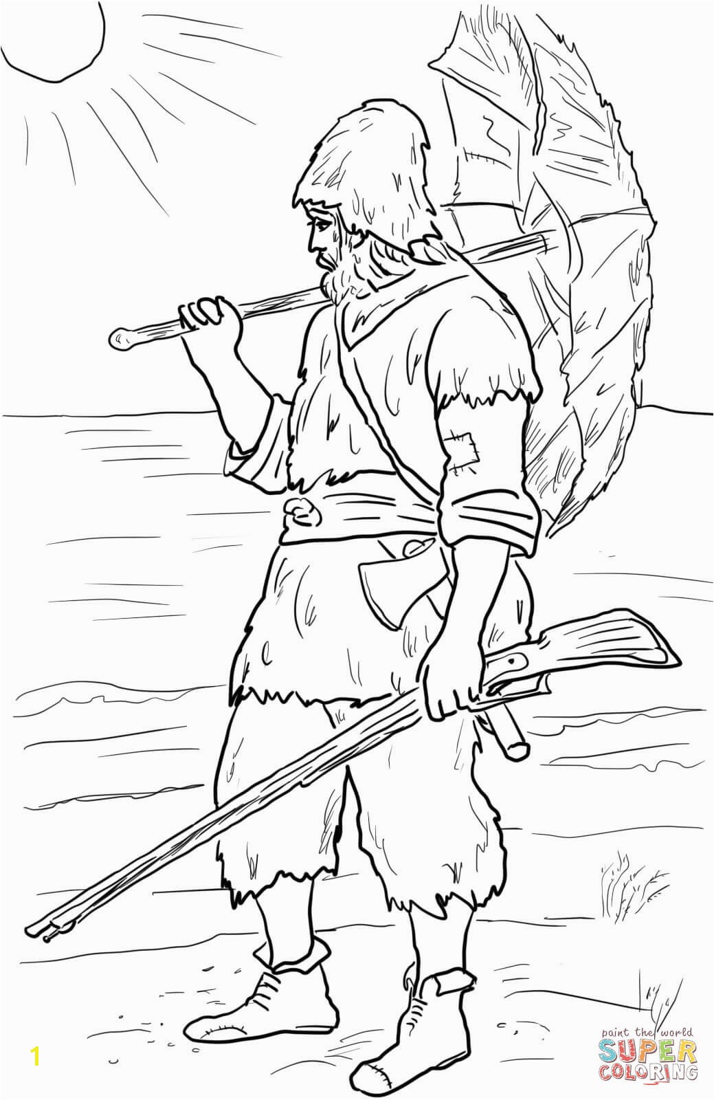 Robinson Crusoe Coloring Pages Robinson Crusoe Coloring Page