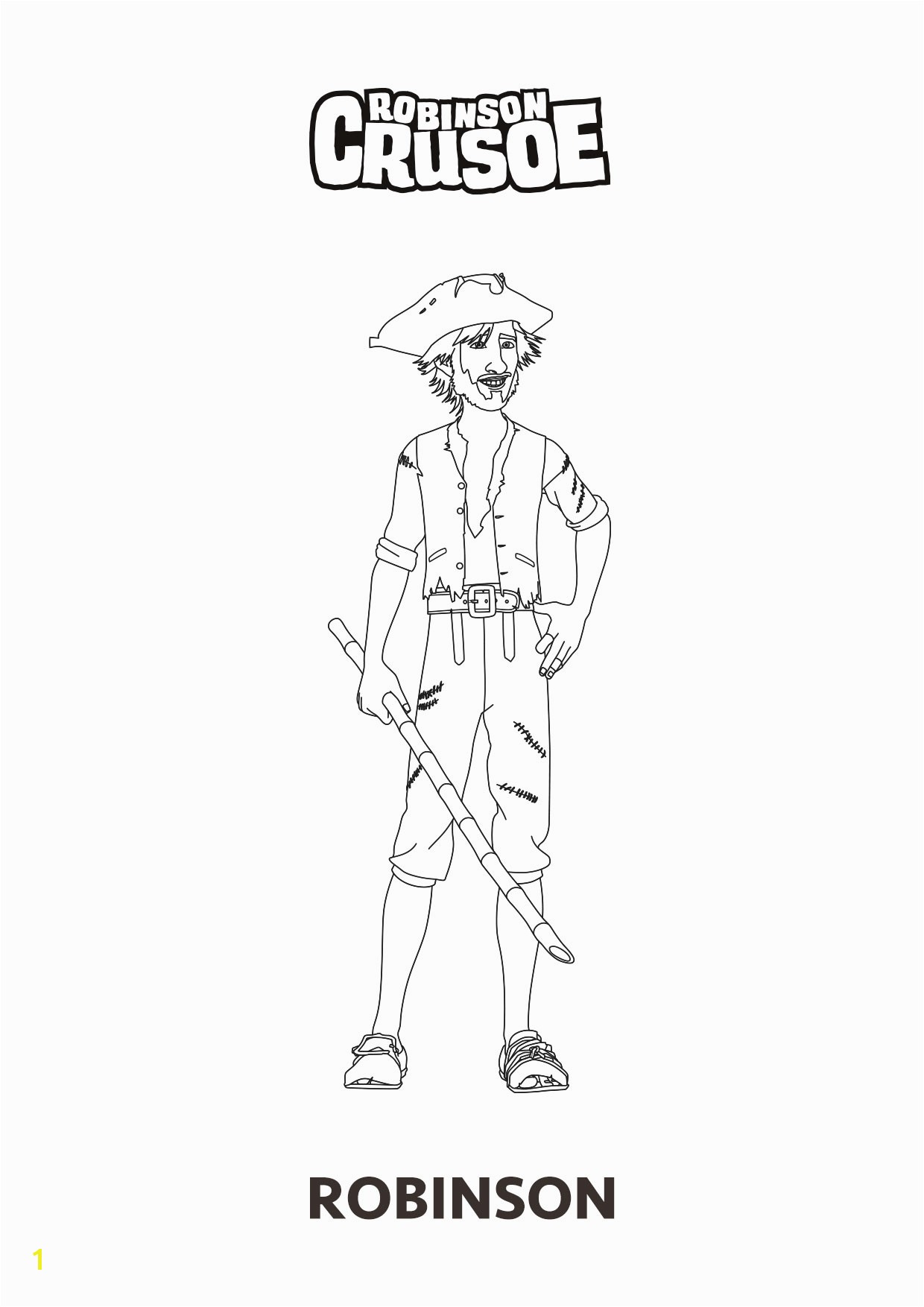 nWave RobinsonCrusoe ColoringSheet Robinson