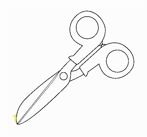 Scissor Coloring Pages Colored Page Scissors Painted by Pencil