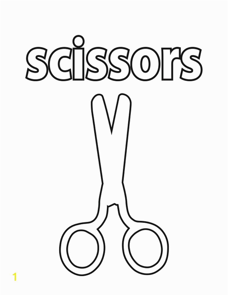 Scissor Coloring Pages Free Colscissors Coloring Pages for Kids