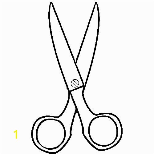 free colscissors coloring pages for