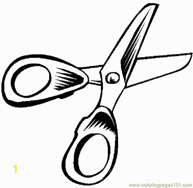 scissors 01 coloring page