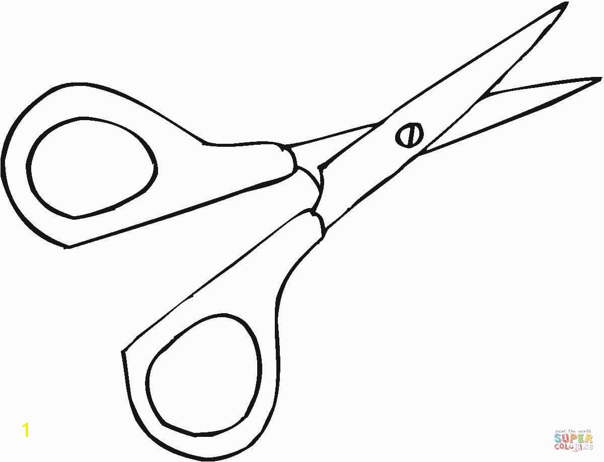 Scissor Coloring Pages Scissors Coloring Page