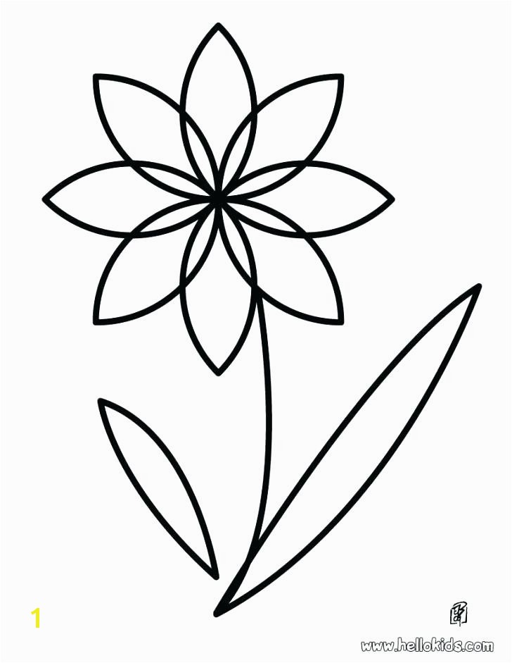 Simple Flowers Coloring Pages Flower Printable Kids Mandala Free To Color Si Simple Flowers Coloring Pages