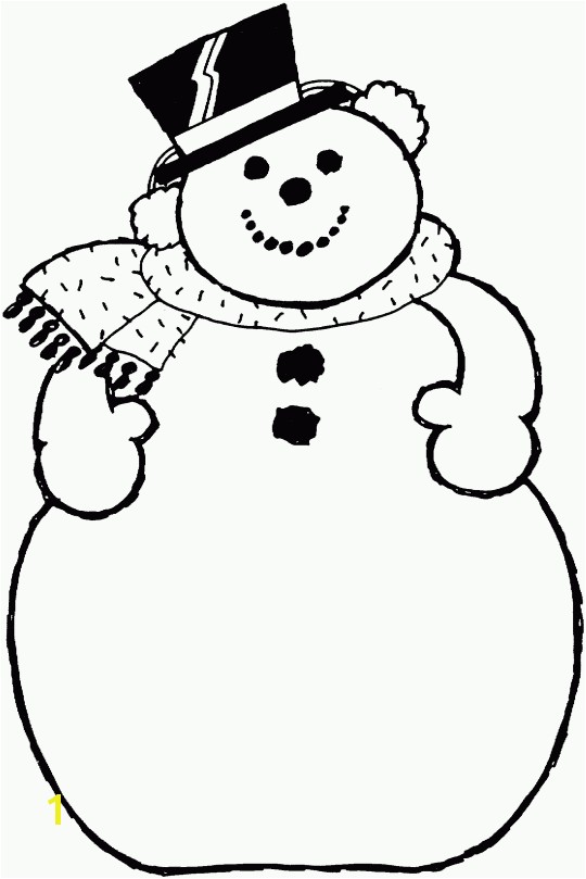 snowman with a hat and scarf