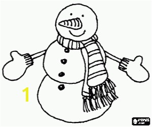 snowmen coloring pages 2