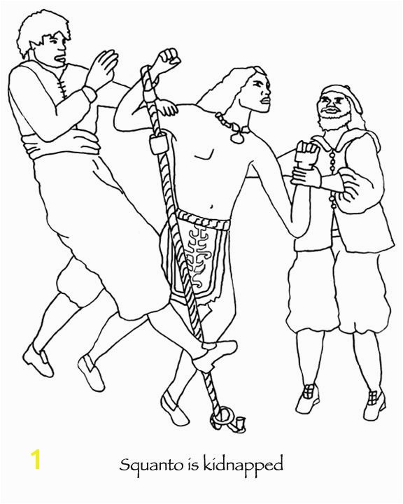 squanto coloring page