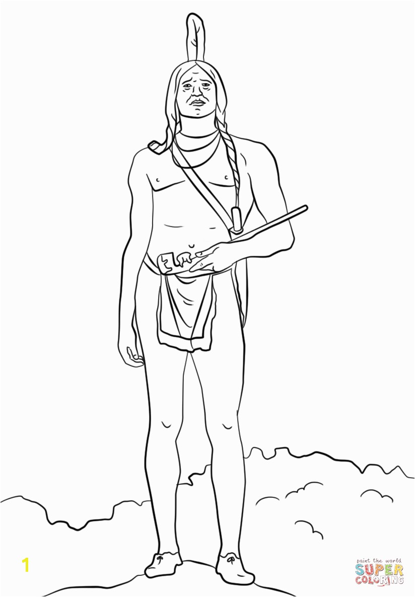 squanto coloring page