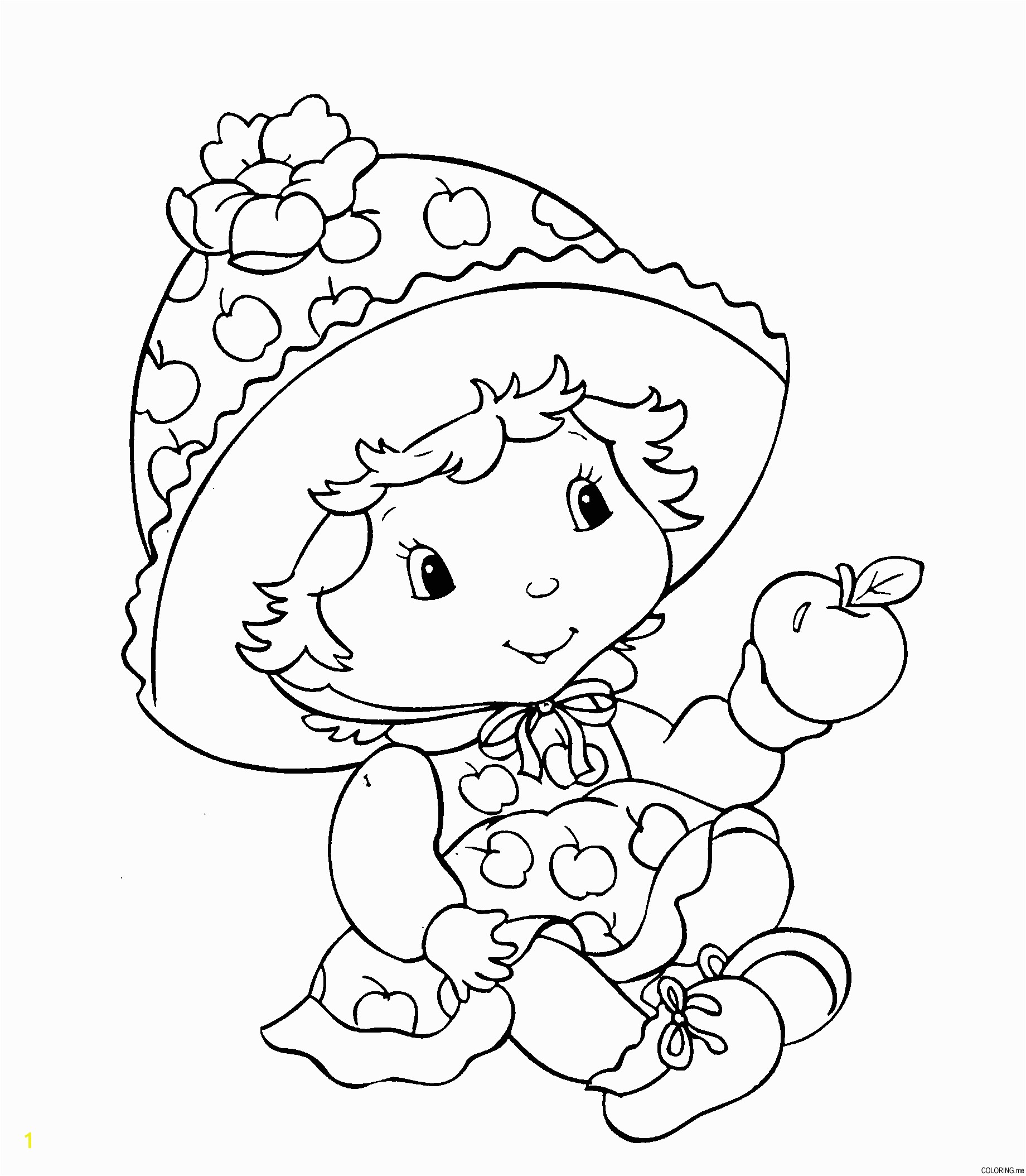 strawberry shortcake coloring pages