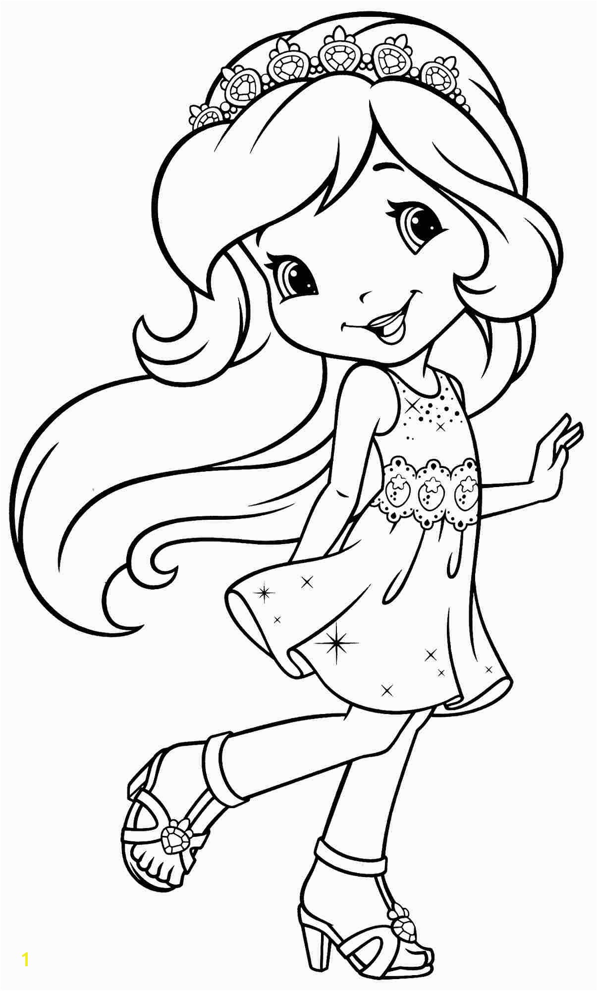 Strawberry Shortcake Free Coloring Pages to Print Strawberry Shortcake Coloring Page Honey Pie Cartoon Coloring Bestofcoloring