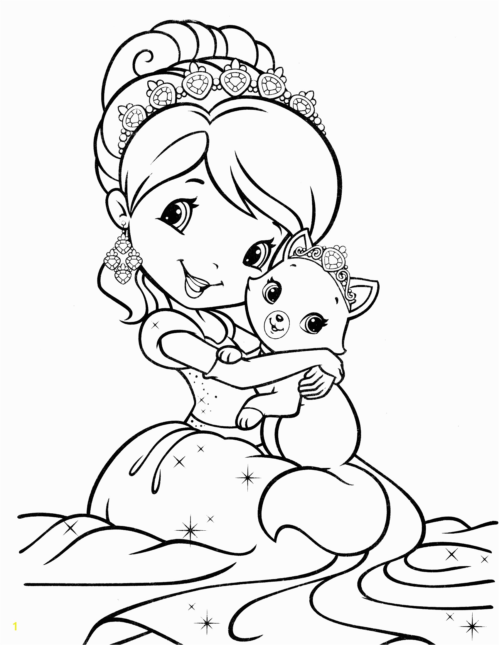 strawberry shortcake coloring pages