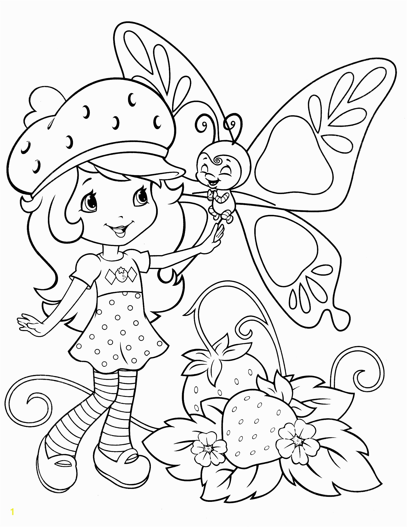 strawberry shortcake coloring pages