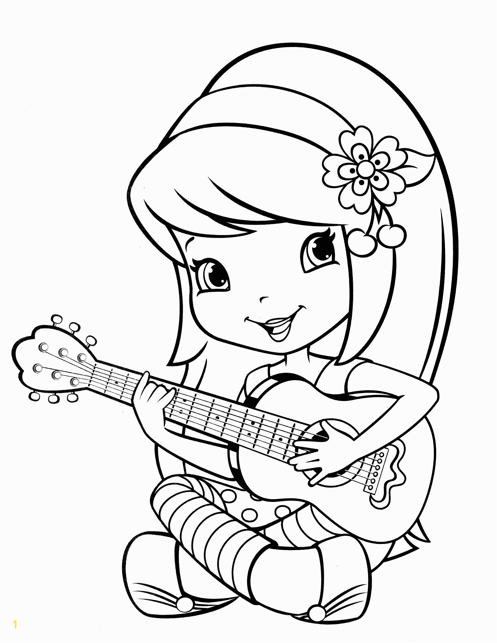 strawberry shortcake coloring pages for kids free printable activity 4