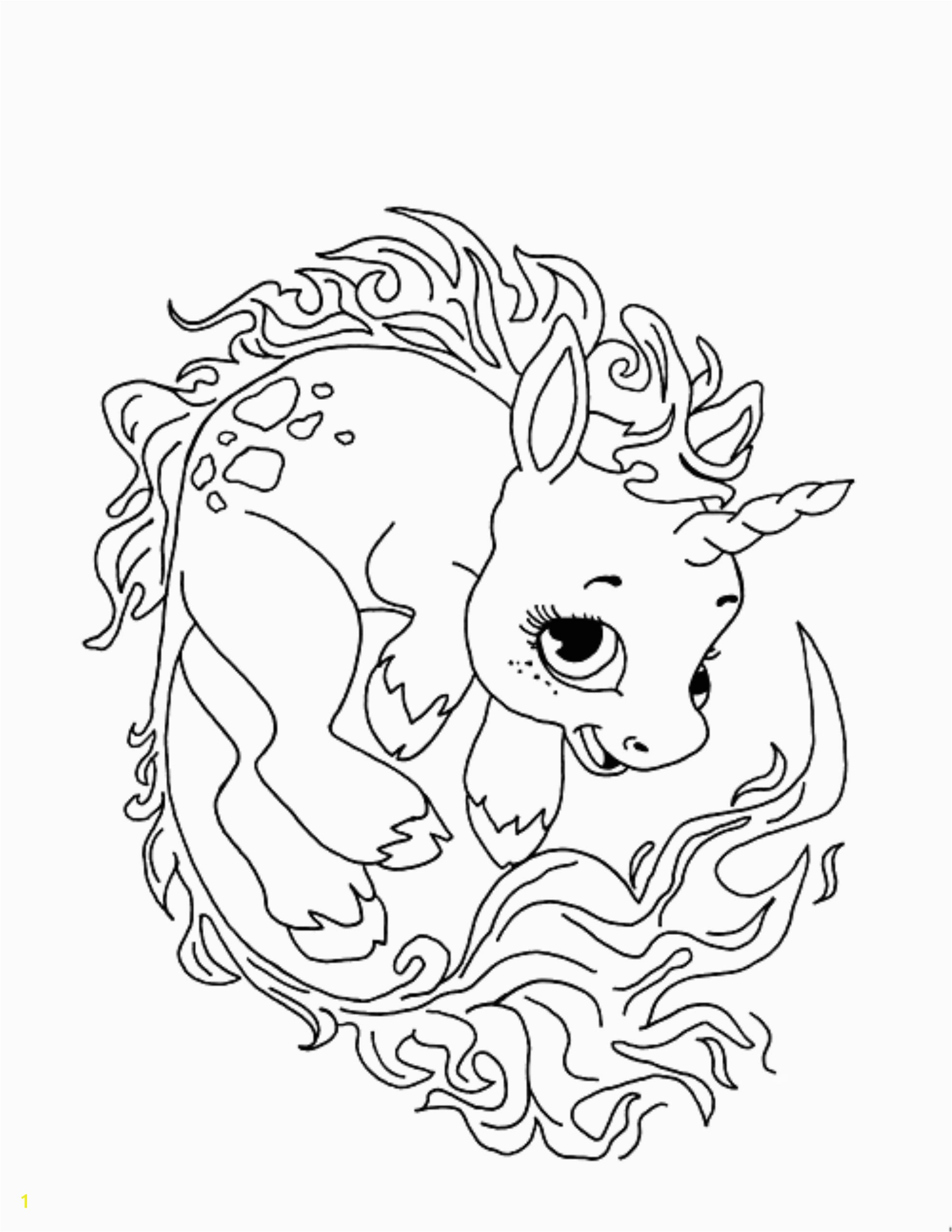 unicorn coloring pages children