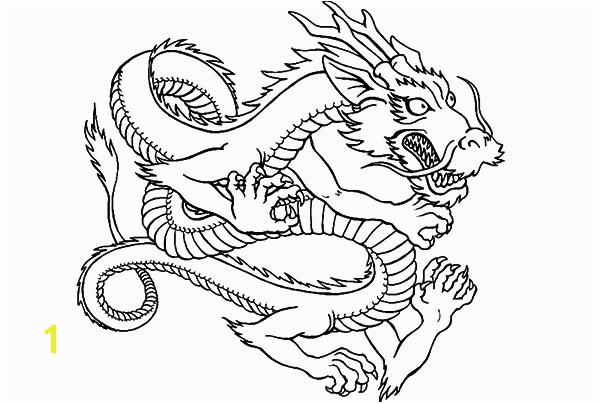 Year Of the Dragon Coloring Page Drawn Chinese Dragon Coloring Page Pencil and In Color Drawn