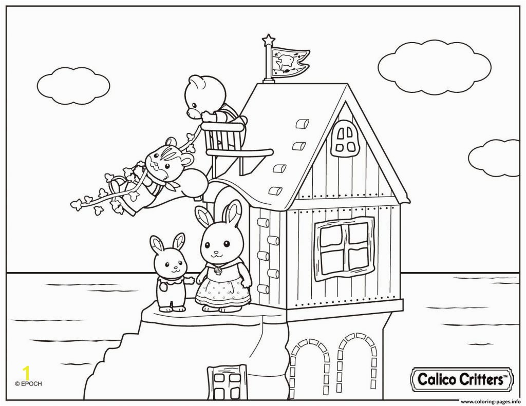 Beach House Coloring Pages