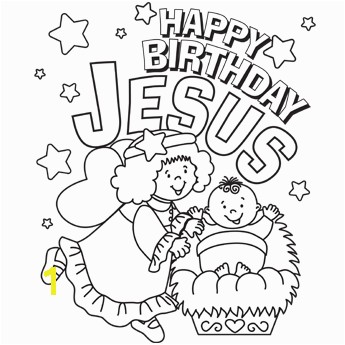 Happy Birthday Jesus Coloring Page