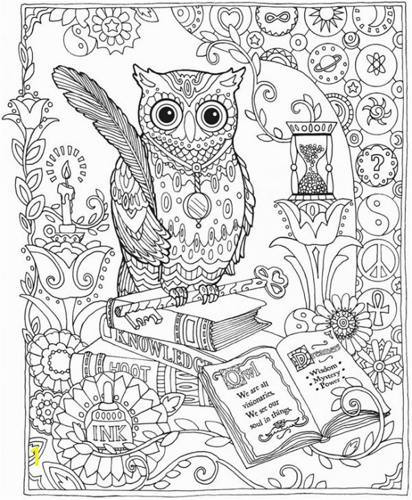 plex Owl Coloring Pages for Adults Printable