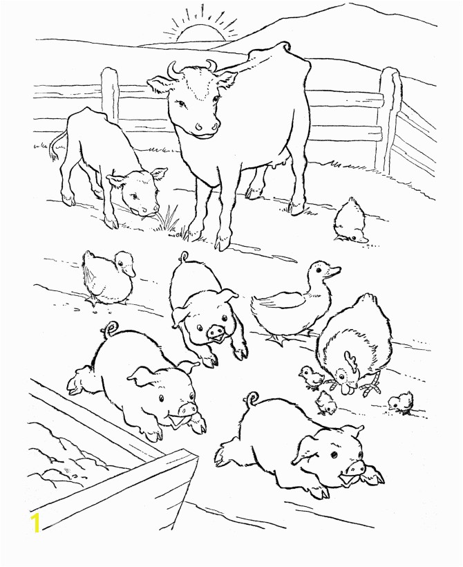 Printable Coloring Pages Of Animals On the Farm Animal Coloring Pages Barn Yard Pigs Coloring Pages