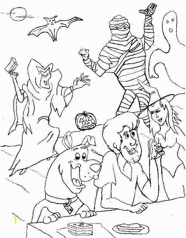 Scooby Doo Easter Coloring Pages Scooby Doo Halloween Coloring Pages