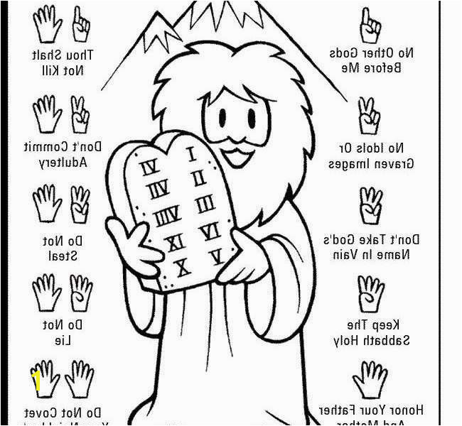 10 Commandments Coloring Page 16 Best 10 Mandments Coloring Pages