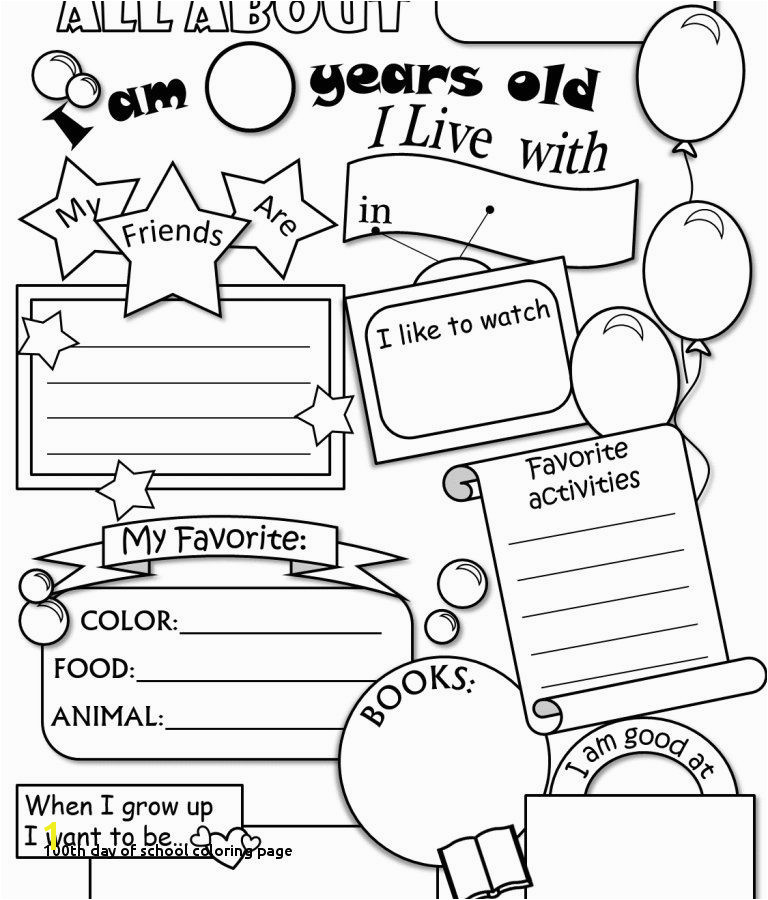 100th Day School Coloring Pages Lovely 100th Day School Coloring Page First Day School Coloring