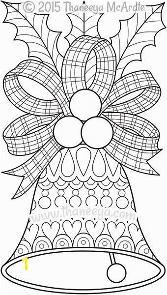11×17 Coloring Pages Color Christmas Bell Coloring Page by Thaneeya